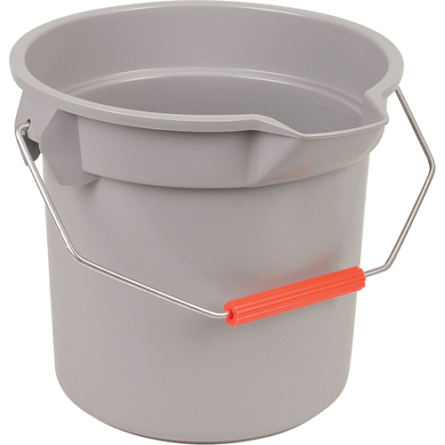 Seau Brute, Capacit&eacute; de 3.5 gal. US (14 pintes), Gris Nassau Supply