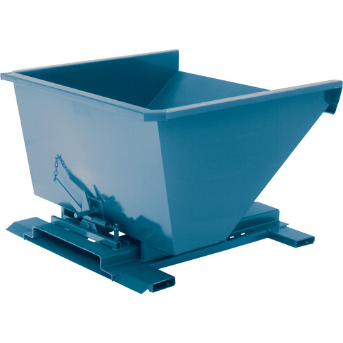 Conteneur autobasculeur, Acier, 3/4 vg³, Bleu Nassau Supply