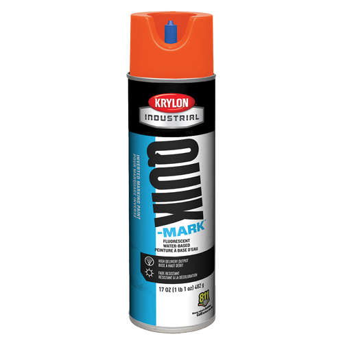Industrial Quik-Mark Water-Based Inverted Marking Paint, 17 oz., Aerosol Can Nassau Supply
