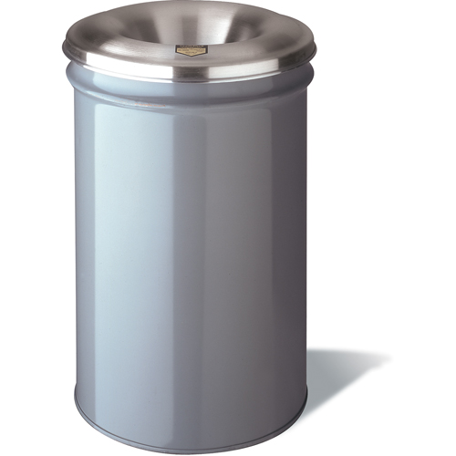 Cease-Fire&reg; Waste Cans, Metal, 4.5 US Gal. Nassau Supply