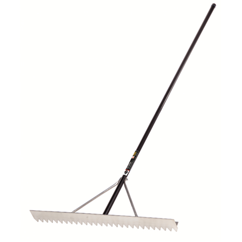 Pro Asphalt Rake, 36" W, Aluminum Blade, 28 Tines Nassau Supply