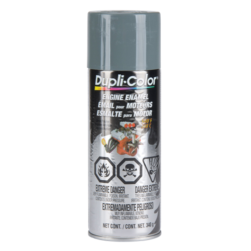 Peinture &agrave; &eacute;mail avec c&eacute;ramique pour moteur, Nouveau Gris Ford, Brillant, 12 oz, Canette a&eacute;rosol Nassau Supply
