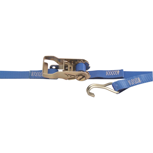 Heavy-Duty Utility Straps, Wire Hook, 1" W x 13' L, 167 lbs. (76 kg) Working Load Limit Nassau Supply