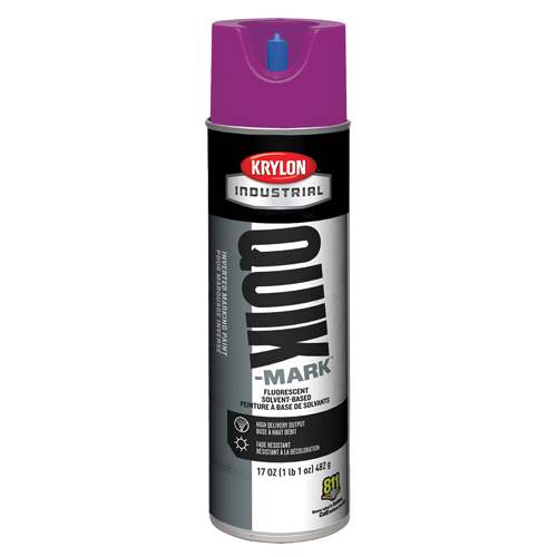 Industrial Quik-Mark Solvent-Based Inverted Marking Paint, 17 oz., Aerosol Can Nassau Supply