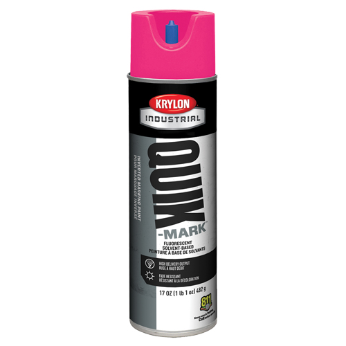 Industrial Quik-Mark Solvent-Based Inverted Marking Paint, 17 oz., Aerosol Can Nassau Supply