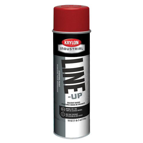 Peinture de traçage industrielle pour la chauss&eacute;e Line-Up, Rouge, 18 oz, Canette a&eacute;rosol Nassau Supply