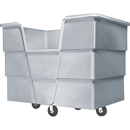 Jumbo Starcart Box Truck, Polyethylene, 65" L x 45" W x 54" H, 60 cu. ft. Volume, 1500 lbs. Capacity Nassau Supply