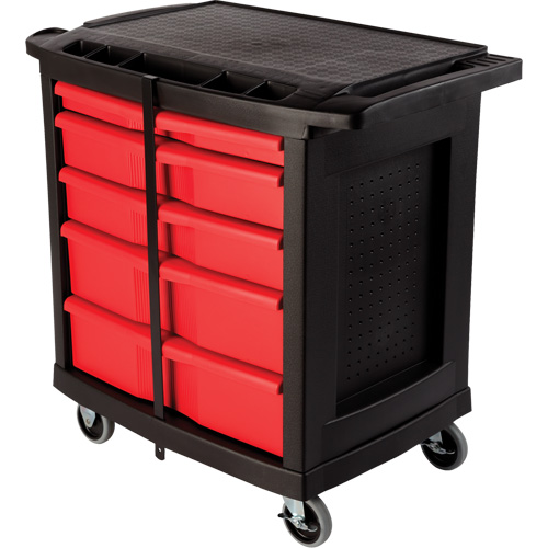 5-Drawer Mobile Work Centre, Plastic Surface Nassau Supply