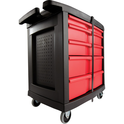 5-Drawer Mobile Work Centre, Plastic Surface Nassau Supply