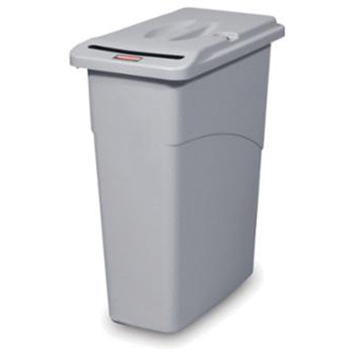 Confidential Flat Top Waste Container, Plastic, 23 US gal. Nassau Supply