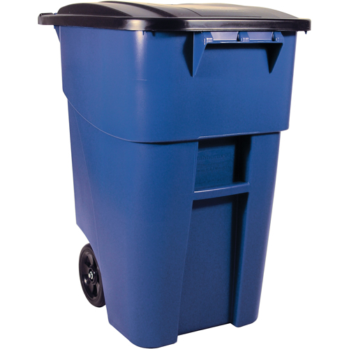 Brute&reg; Roll Out Containers, Curbside, Plastic, 50 US gal. Nassau Supply