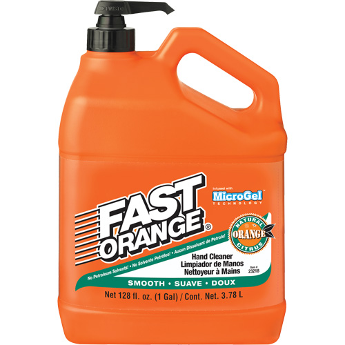 Nettoyant &agrave; mains, Lotion, 3,78 L, Bouteille &agrave; pompe, Orange Nassau Supply