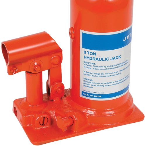 JHJ-8 Super Heavy-Duty Bottle Jack, 8 Ton(s), 15-3/8" Raised Height Nassau Supply