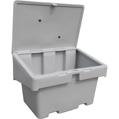 Contenants pour sel & sable SOS, 48" x 33" x 34", 18,5 pi³, Gris Nassau Supply