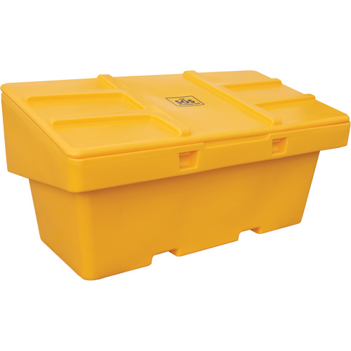 Salt Sand Container SOS, With Hasp, 72" x 36" x 36", 36 cu. Ft., Yellow Nassau Supply