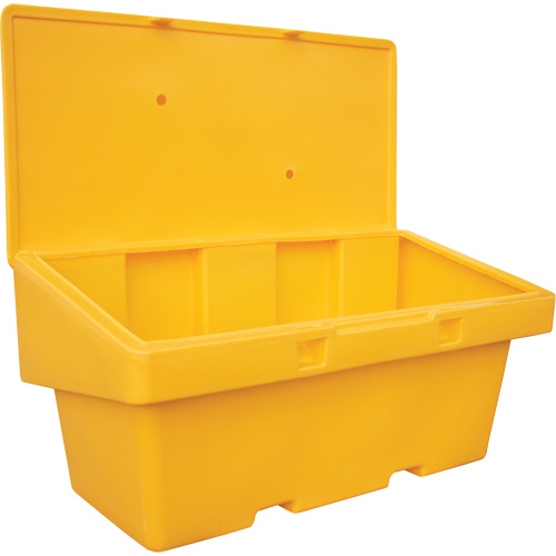 Salt Sand Container SOS, With Hasp, 72" x 36" x 36", 36 cu. Ft., Yellow Nassau Supply