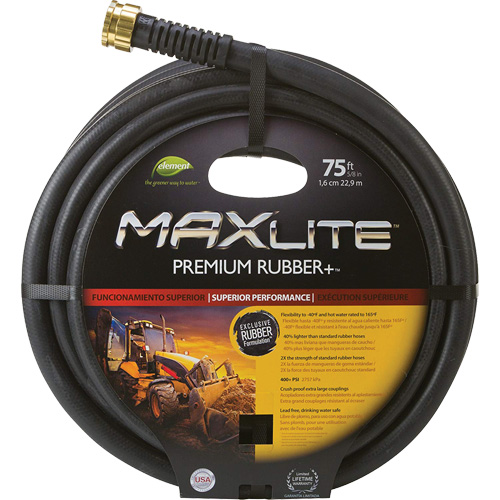 Commercial Duty Hoses, Rubber, 5/8" dia. x 75' Nassau Supply