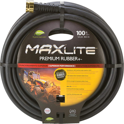 Commercial Duty Hoses, Rubber, 5/8" dia. x 100' Nassau Supply