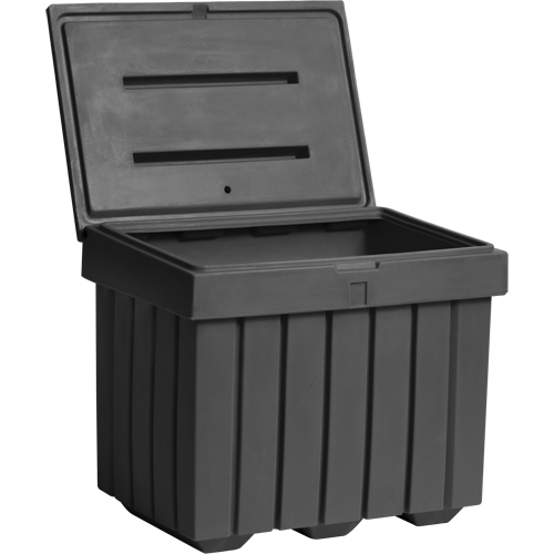 Conteneur d'entreposage &eacute;conomique pour sel/sable, 32" x 23" x 27-1/2", 10 pi³, Gris Nassau Supply