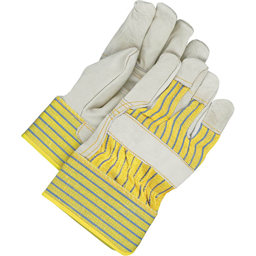 Fitters Gloves with Patch Palm, One Size, Grain Cowhide Palm, Fleece Inner Lining Nassau Supply