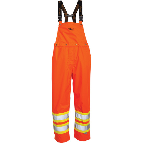 Salopette 300 deniers Journeyman, Polyester, Grand, Orange haute visibilit&eacute; Nassau Supply