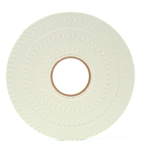 Double-Coated Urethane Foam Tape, 33 m (108') L x 12.7 mm (1/2") W, 62 mils, Urethane Nassau Supply