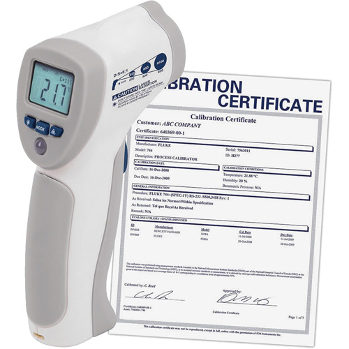 Food Service Infrared Thermometer with ISO Certificate, -4°- 392° F ( -20° - 200° C )/-58°- 4° F ( -50° - -20° C ), 8:1, Fixed Emmissivity Nassau Supply