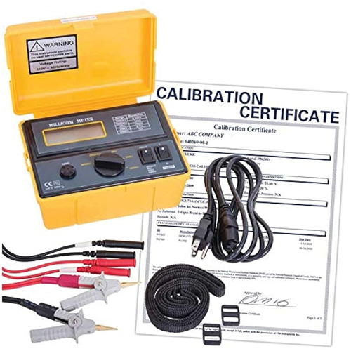 Milli-ohmm&egrave;tre 110 V avec certificat de calibration Nassau Supply