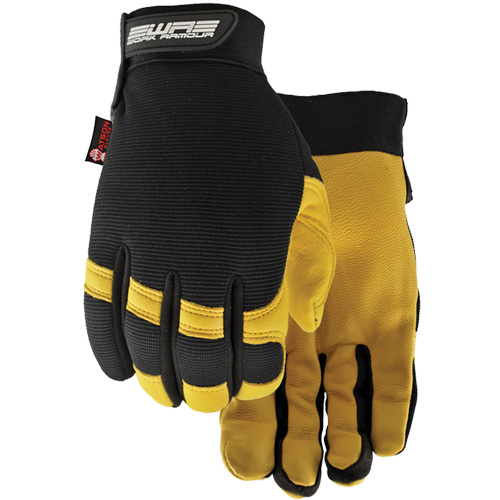 Flextime Water Resistant Gloves, Grain Goatskin Palm, Size Large Nassau Supply