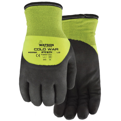 Stealth Cold War Thermal Gloves, Large, Foam Nitrile Coating Nassau Supply