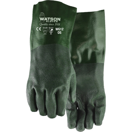 Dura Dip Gloves, 12" L, PVC, Jersey Inner Lining Nassau Supply