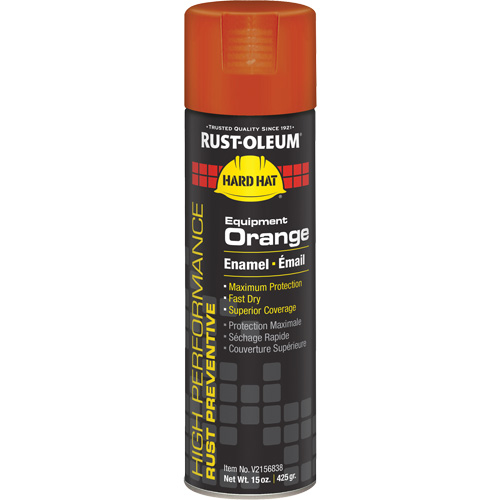 V2100 System Enamel Spray Paint, Equipment Orange, Gloss, 15 oz., Aerosol Can Nassau Supply