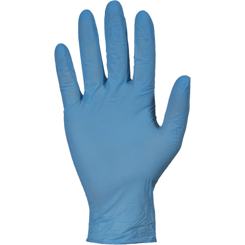Gants jetables RDNPF KeepKleen, Grand, Nitrile, 4 mils, Sans poudre, Bleu, Classe 2 Nassau Supply
