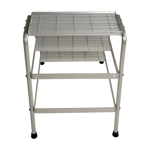Escabeau en aluminium, 3 marches, 34-9/16" x 22-13/16" x Hauteur 30" Nassau Supply