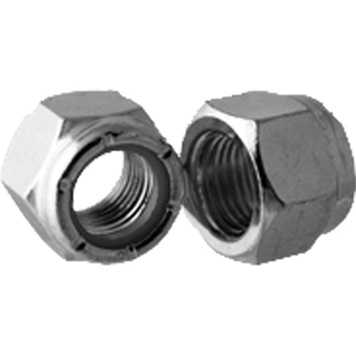 Bague arr&ecirc;toir en nylon mince de s&eacute;rie lourde NTU pour &eacute;crou de blocage, 3/4"-10 dia, Zingu&eacute; Nassau Supply