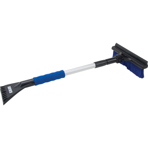 Snow Brush, Telescopic, Polypropylene Blade, 32-1/2" Long, Blue Nassau Supply