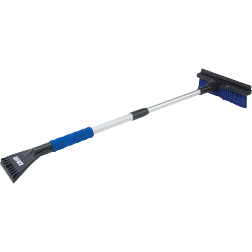 Snow Brush, Telescopic, Polypropylene Blade, 32-1/2" Long, Blue Nassau Supply