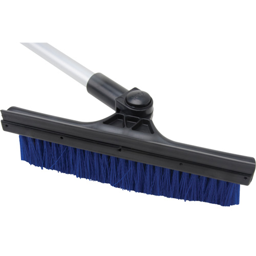Snow Brush, Telescopic, Polypropylene Blade, 32-1/2" Long, Blue Nassau Supply