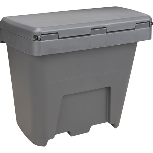 Salt & Sand Storage Bins, With Hasp, 21" x 27" x 26", 4.24 cu. ft., Grey Nassau Supply