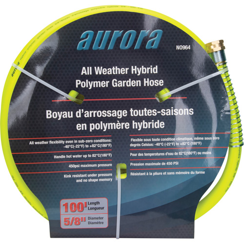 Hybrid Garden Hose, Copolymer, 5/8" dia. x 100' Nassau Supply