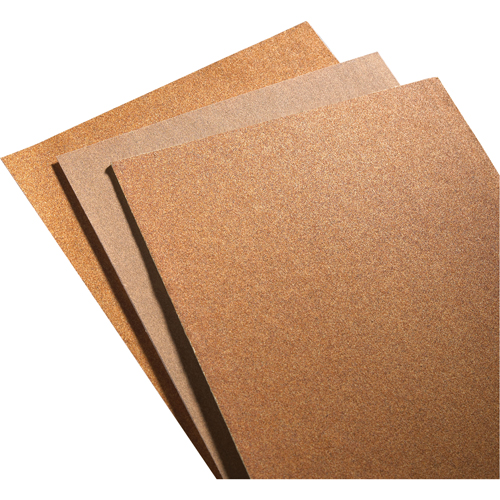 Papier abrasif en feuilles de papier - A511, 9" x 11", Grain 180, Grenat Nassau Supply
