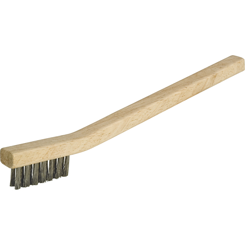 Petites brosses industrielles de nettoyage, Acier inoxydable, 3 x 7 rangs de fils, Longueur 7-3/4" Nassau Supply