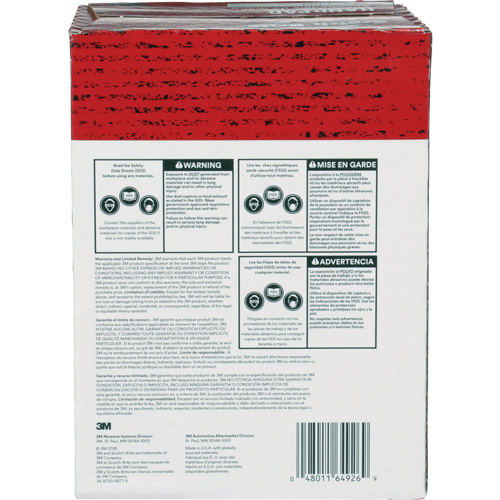 Tampons manuels Scotch-Brite 7447, Oxyde d'aluminium, 9" x 6", Grain Tr&egrave;s fin Nassau Supply