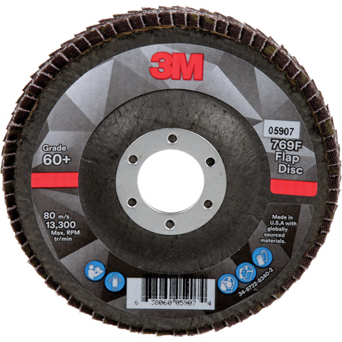 769F Quick Change Flap Disc, 4-1/2" x 7/8", Type 29, 60+ Grit, Ceramic Nassau Supply