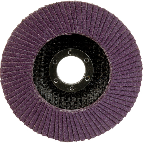 Disque &agrave; lamelles &agrave; changement rapide 769F, 4-1/2" x 7/8", Type 27, Grain 80+, C&eacute;ramique Nassau Supply