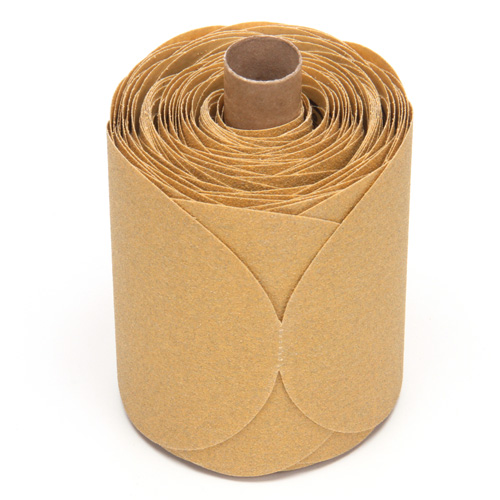 Stikit Gold Paper 216U Disc Roll, Aluminum Oxide, 5" W x 52' L, P80 Grit Nassau Supply