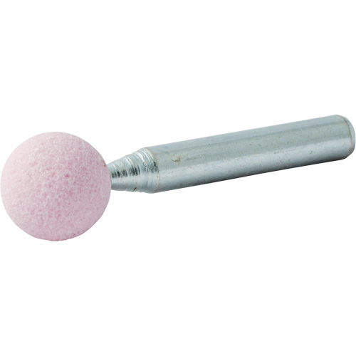 Meule mont&eacute;e vitrifi&eacute;e, B121, Oxyde d'aluminium, 1/2" dia., 1/2" lo, 80 Grain Nassau Supply