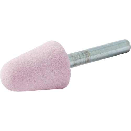 Meule mont&eacute;e vitrifi&eacute;e, A5, Oxyde d'aluminium, 3/4" dia., 1-1/8" lo, 80 Grain Nassau Supply