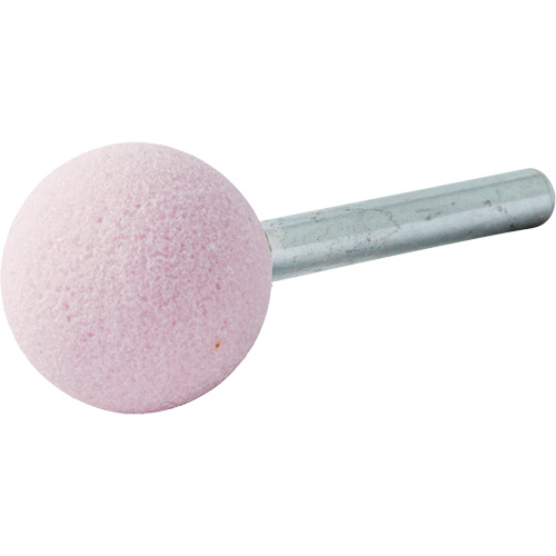 Meule mont&eacute;e vitrifi&eacute;e, A25, Oxyde d'aluminium, 1" dia., 1" lo, 80 Grain Nassau Supply