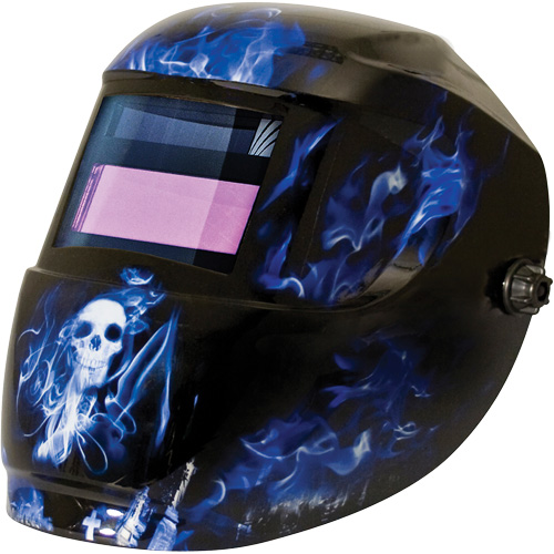 Masque de soudage Carrera ArcOne, 2" lo x 3" la Champ de vision, Teinte 9 - 13, Bleu Nassau Supply